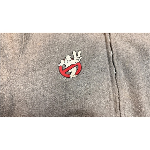 Vintage Ghostbusters 2 Delong Movie Promo Bomber Wool 80s Jacket Size 44 READ - Picture 3 of 10